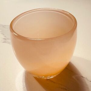 Glassybaby Elegant Peach Glass Candle Holder